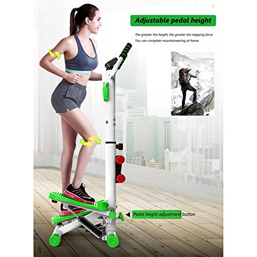 XM&LZ con Reposabrazos Altura Ajustable Stepper,Plegable Stair Stepper Subir Y Bajar,Mudo Máquinas De Fitness Step con Bandas De Resistencia Mancuerna Azul 39x32x96cm(15x12.6x38inch) XM&LZ con Reposabrazos Altura Ajustable Stepper,Plegable Stair Stepper Subir Y Bajar,Mudo Máquinas De Fitness Step con Bandas De Resistencia Mancuerna Azul 39x32x96cm(15x12.6x38inch)