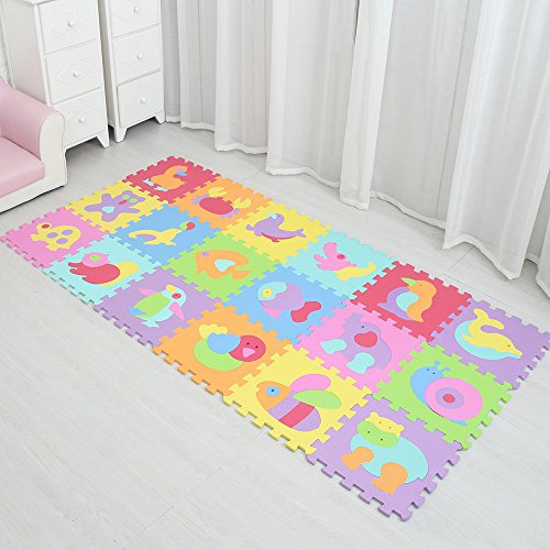 XMTMMD Suelo para Ninos Infantiles EVA Puzzle ColchonetaPara Ninos Y Infantiles EVA Puzzle Colchonetas Puzzle Rompecabezas para Cubrir el Suelo 18 Piezas Play Mat Set AMP014019G300918 XMTMMD Suelo para Ninos Infantiles EVA Puzzle ColchonetaPara Ninos Y Infantiles EVA Puzzle Colchonetas Puzzle Rompecabezas para Cubrir el Suelo 18 Piezas Play Mat Set AMP014019G300918