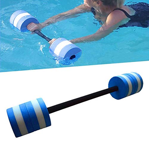 xmwm Pesas Aqua, aeróbicos en el Agua de la Piscina acuática Aquafit Pesa de Gimnasia Ejercicios de Pesas Barbell Ejercicios de Fitness EVA Piscina de SPA en los Brazos