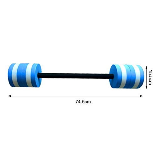 xmwm Pesas Aqua, aeróbicos en el Agua de la Piscina acuática Aquafit Pesa de Gimnasia Ejercicios de Pesas Barbell Ejercicios de Fitness EVA Piscina de SPA en los Brazos