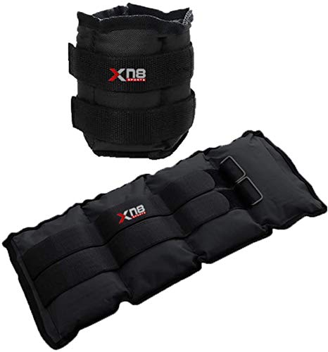 XN8 Peso para Tobillo Ajustable 0.5kg-3kg Durable Peso Correa Pesa Tobillera para Ejercicio, Footing, Caminar, Gimnasia, Aeróbic, Gimnasio, Fuerza Formación