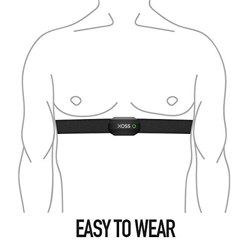 XOSS Heart Rate Monitor Bluetooth/Ant + Correa para el Pecho IP67 a Prueba de Agua, para Correr, Andar en Bicicleta, Deportes al Aire Libre (Correa para el Pecho) XOSS Heart Rate Monitor Bluetooth/Ant + Correa para el Pecho IP67 a Prueba de Agua, para Correr, Andar en Bicicleta, Deportes al Aire Libre (Correa para el Pecho)