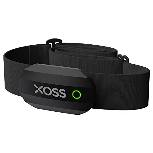 XOSS Heart Rate Monitor Bluetooth/Ant + Correa para el Pecho IP67 a Prueba de Agua, para Correr, Andar en Bicicleta, Deportes al Aire Libre (Correa para el Pecho)