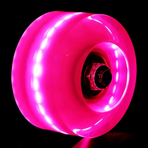 Xpccj 4 piezas luminosas ruedas de repuesto para monopatín cuatro patines rodillos para doble rodillo patinaje monopatín luz LED kernel 82 A dureza Xpccj 4 piezas luminosas ruedas de repuesto para monopatín cuatro patines rodillos para doble rodillo patinaje monopatín luz LED kernel 82 A dureza