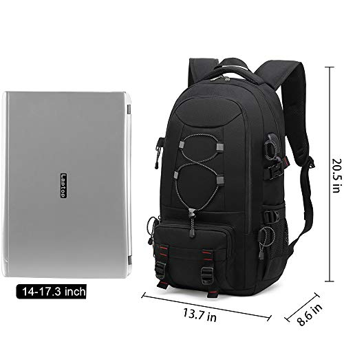 XQXA Mochila de viaje para ordenador portátil, 45 L, mochila duradera, apta para computadora de 17,3 pulgadas, mochilas de negocios para mujeres y hombres