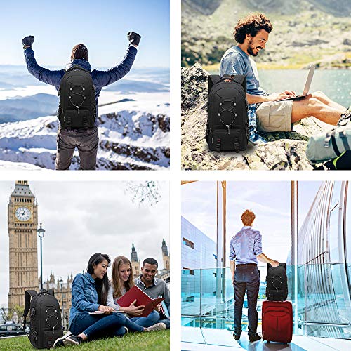 XQXA Mochila de viaje para ordenador portátil, 45 L, mochila duradera, apta para computadora de 17,3 pulgadas, mochilas de negocios para mujeres y hombres XQXA Mochila de viaje para ordenador portátil, 45 L, mochila duradera, apta para computadora de 17,3 pulgadas, mochilas de negocios para mujeres y hombres
