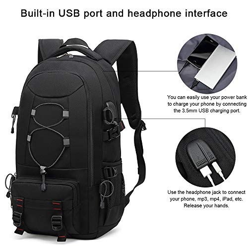 XQXA Mochila de viaje para ordenador portátil, 45 L, mochila duradera, apta para computadora de 17,3 pulgadas, mochilas de negocios para mujeres y hombres XQXA Mochila de viaje para ordenador portátil, 45 L, mochila duradera, apta para computadora de 17,3 pulgadas, mochilas de negocios para mujeres y hombres