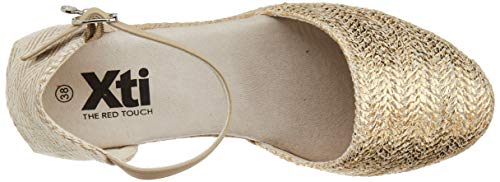 XTI 49704.0, Sandalias con Plataforma Mujer, Dorado (Oro Oro), 37 EU XTI 49704.0, Sandalias con Plataforma Mujer, Dorado (Oro Oro), 37 EU