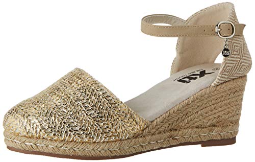 XTI 49704.0, Sandalias con Plataforma Mujer, Dorado (Oro Oro), 37 EU XTI 49704.0, Sandalias con Plataforma Mujer, Dorado (Oro Oro), 37 EU