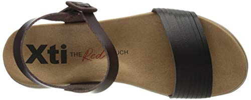 XTI 49846.0, Sandalias con Punta Abierta para Mujer, Negro, 39 EU XTI 49846.0, Sandalias con Punta Abierta para Mujer, Negro, 39 EU