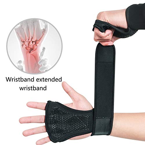 XuCesfs - Guantes de fitness antideslizantes para entrenamiento de medio dedo, guantes deportivos aptos para gimnasio, levantamiento de pesas, levantamiento de peso muerto, calisténica, gimnasia, XL XuCesfs - Guantes de fitness antideslizantes para entrenamiento de medio dedo, guantes deportivos aptos para gimnasio, levantamiento de pesas, levantamiento de peso muerto, calisténica, gimnasia, XL