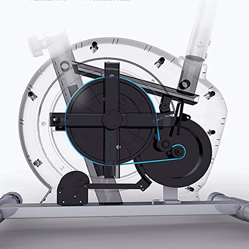Xue Plegable magnético de Ejercicio Vertical de la Bici Bicicleta estacionaria, Plegable Bicicleta reclinada con Respaldo, Bandas de Resistencia y el Monitor LCD