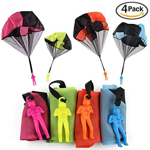 XUNKE Juguete de ParacaĆdas, Juguete ParacaĆdas Set, 4 Ć Mano Que Lanza el Juguete del Paracaidista, Muy Buenos Juguetes al Aire Libre para niƱos, Ā”Dale mĆ”s Felicidad a tu Hijo XUNKE Juguete de ParacaĆdas, Juguete ParacaĆdas Set, 4 Ć Mano Que Lanza el Juguete del Paracaidista, Muy Buenos Juguetes al Aire Libre para niƱos, Ā”Dale mĆ”s Felicidad a tu Hijo