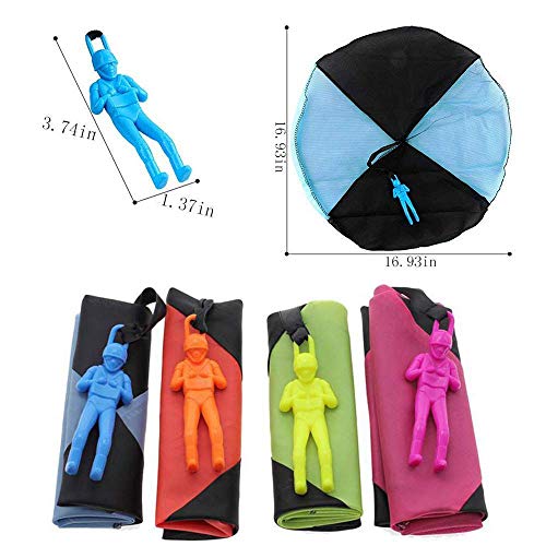XUNKE Juguete de ParacaĆdas, Juguete ParacaĆdas Set, 4 Ć Mano Que Lanza el Juguete del Paracaidista, Muy Buenos Juguetes al Aire Libre para niƱos, Ā”Dale mĆ”s Felicidad a tu Hijo XUNKE Juguete de ParacaĆdas, Juguete ParacaĆdas Set, 4 Ć Mano Que Lanza el Juguete del Paracaidista, Muy Buenos Juguetes al Aire Libre para niƱos, Ā”Dale mĆ”s Felicidad a tu Hijo