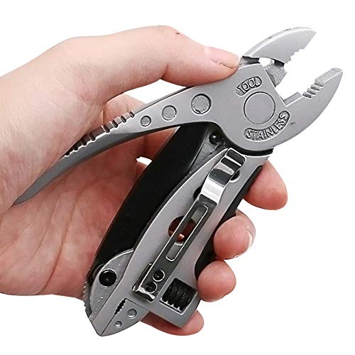 XUPHINX plegable multiuso alicates, llave inglesa destornillador abrebotellas, herramienta de la supervivencia al aire libre para acampar XUPHINX plegable multiuso alicates, llave inglesa destornillador abrebotellas, herramienta de la supervivencia al aire libre para acampar