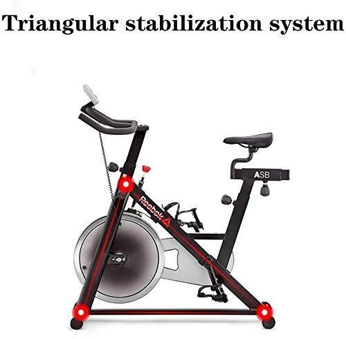 XUSHEN-HU Ciclismo Indoor Bicicleta estacionaria con la Bicicleta estática 35 Libras Volante, Sensor y Monitor LCD, cómodo cojín del Asiento, Teléfono/for iPad Soporte for Oficina en casa, fácil de