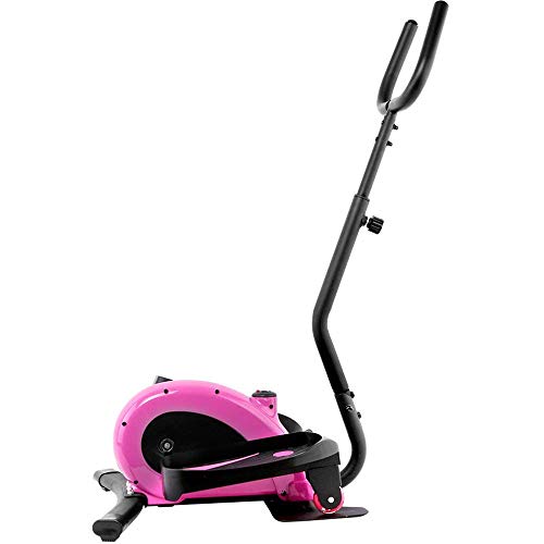 XUSHEN-HU Máquina elíptica máquina elíptica Bicicleta Estática Cardio Entrenamiento elíptico-portátil de Entrenamiento Vertical de Fitness Entrenador elíptico de Rosa máquina elíptica Trainer (Color: