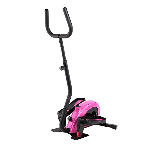 XUSHEN-HU Máquina elíptica máquina elíptica Bicicleta Estática Cardio Entrenamiento elíptico-portátil de Entrenamiento Vertical de Fitness Entrenador elíptico de Rosa máquina elíptica Trainer (Color: