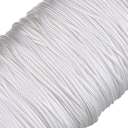 Xutong - Cordón trenzado de color blanco para persiana de aluminio, estores, para jardinería y manualidades, de 1,5 mm