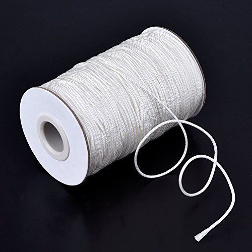 Xutong - Cordón trenzado de color blanco para persiana de aluminio, estores, para jardinería y manualidades, de 1,5 mm