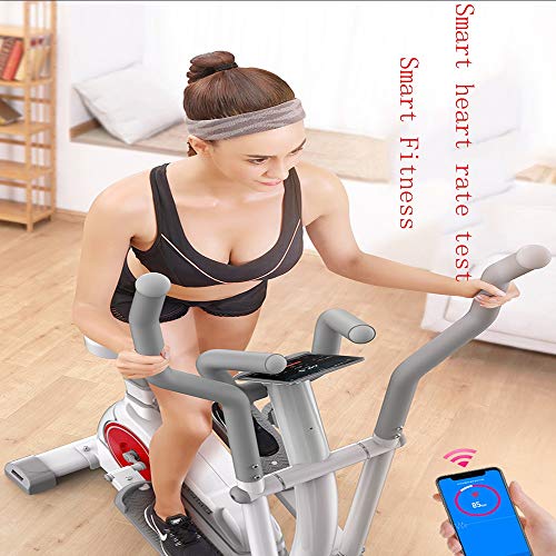 XXD Máquina elíptica Equipo de Gimnasio en casa máquina Comercial de Caminata Espacial Interior pequeño podómetro de Control magnético Funcionamiento silenciosoWhite XXD Máquina elíptica Equipo de Gimnasio en casa máquina Comercial de Caminata Espacial Interior pequeño podómetro de Control magnético Funcionamiento silenciosoWhite