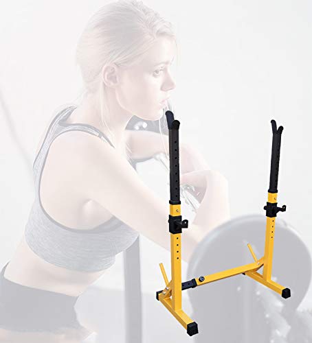 XYQCPJ Hogar Mancuerna Squat Rack De Soporte De Estante Ajustable Versátil Press De Banca De Pesas Marco De La Cama De Equipos De Construcción De Viviendas (Color : White) XYQCPJ Hogar Mancuerna Squat Rack De Soporte De Estante Ajustable Versátil Press De Banca De Pesas Marco De La Cama De Equipos De Construcción De Viviendas (Color : White)