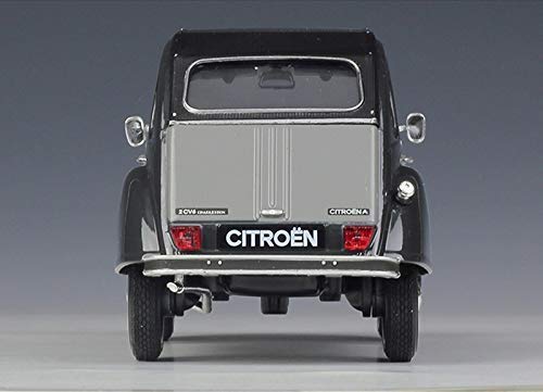 XYSQWZ 1:24 Citroen 2cv 6 Charleston Classic Car Simulación Modelo De Automóvil De Aleación (Color: Gris)