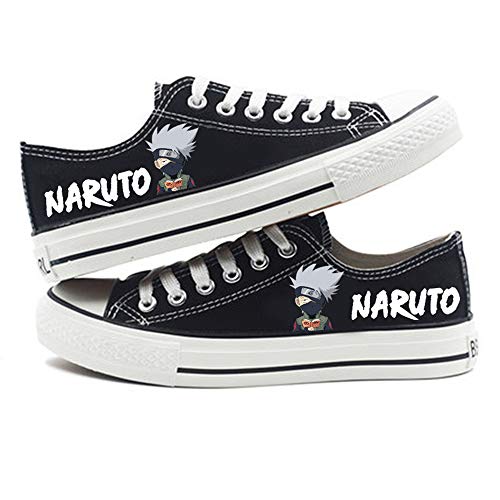 XYUANG Naruto Sasuke/Kakashi/Itachi Anime Shoes Manga Cosplay Zapatos de Lona Zapatillas de Deporte Fitness Athletic Sneakers para Mujeres Hombres A-40 XYUANG Naruto Sasuke/Kakashi/Itachi Anime Shoes Manga Cosplay Zapatos de Lona Zapatillas de Deporte Fitness Athletic Sneakers para Mujeres Hombres A-40