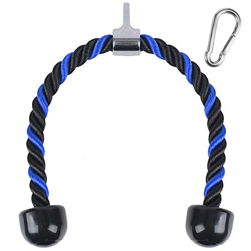 XYZDOUBLE Cuerda Tríceps Accesorio para Cable de TraccióN hacia Abajo con Tríceps y BíCeps Multi Gym Nylon Manijas Antideslizantes - Dorsal, Biceps, Triceps, Gimnasio o Hogar-Rojo 69cm XYZDOUBLE Cuerda Tríceps Accesorio para Cable de TraccióN hacia Abajo con Tríceps y BíCeps Multi Gym Nylon Manijas Antideslizantes - Dorsal, Biceps, Triceps, Gimnasio o Hogar-Rojo 69cm