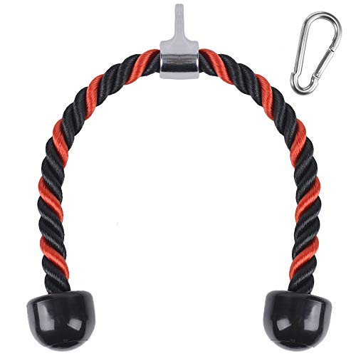 XYZDOUBLE Cuerda Tríceps Accesorio para Cable de tracción hacia Abajo con tríceps y bíceps Multi Gym Nylon Manijas Antideslizantes - Dorsal, Biceps, Triceps, Gimnasio o Hogar-Azul 69cm XYZDOUBLE Cuerda Tríceps Accesorio para Cable de tracción hacia Abajo con tríceps y bíceps Multi Gym Nylon Manijas Antideslizantes - Dorsal, Biceps, Triceps, Gimnasio o Hogar-Azul 69cm