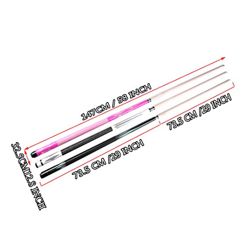 XZYY Palos De Billar-Tacos De Billar Profesional 147cm/58“ Consejo De Arce Cue,18-20 Oz,con Junta De Acero,Transmisión Estable,1/2 Americano Hardwood Split Pool Cue Pole (Rosa) XZYY Palos De Billar-Tacos De Billar Profesional 147cm/58“ Consejo De Arce Cue,18-20 Oz,con Junta De Acero,Transmisión Estable,1/2 Americano Hardwood Split Pool Cue Pole (Rosa)