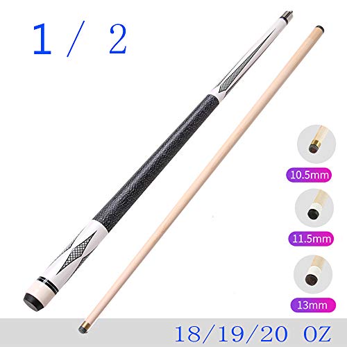 XZYY Palos De Billar-Tacos De Billar Profesional 147cm/58“ Consejo De Arce Cue,18-20 Oz,con Junta De Acero,Transmisión Estable,1/2 Americano Hardwood Split Pool Cue Pole (Rosa)