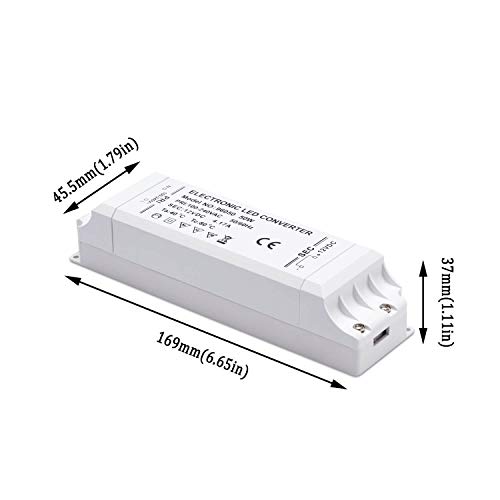 Yafido LED Transformador 220V a 12V Trafo 50W 4.17A LED Driver Fuente de Alimentación para Bajo Voltaje Bombillas G4 MR16 GU5.3 MR11 Tira LED