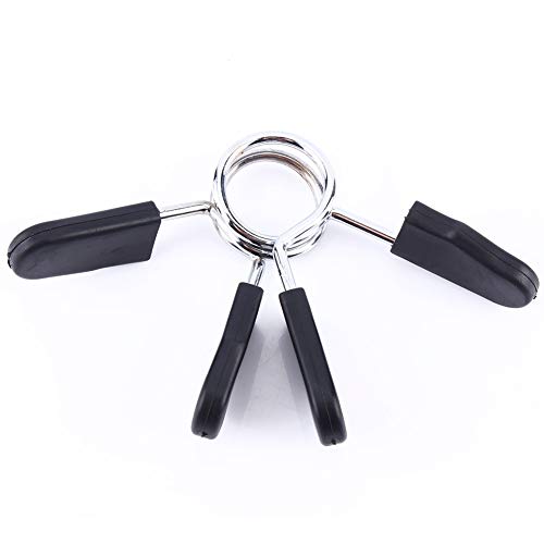 Yagosodee Spring Collar Clip 2 Pcs Standard 25Mm Barbell Dumbbell Lock Clamp Spring Collar Clip Yoga Training Fitness Spring Collar Clip para Gimnasio Levantamiento de Pesas Yoga Yagosodee Spring Collar Clip 2 Pcs Standard 25Mm Barbell Dumbbell Lock Clamp Spring Collar Clip Yoga Training Fitness Spring Collar Clip para Gimnasio Levantamiento de Pesas Yoga
