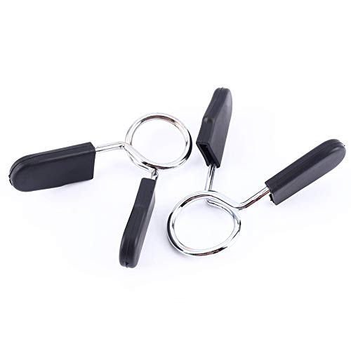 Yagosodee Spring Collar Clip 2 Pcs Standard 25Mm Barbell Dumbbell Lock Clamp Spring Collar Clip Yoga Training Fitness Spring Collar Clip para Gimnasio Levantamiento de Pesas Yoga Yagosodee Spring Collar Clip 2 Pcs Standard 25Mm Barbell Dumbbell Lock Clamp Spring Collar Clip Yoga Training Fitness Spring Collar Clip para Gimnasio Levantamiento de Pesas Yoga