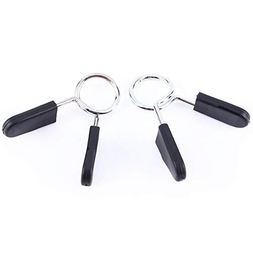 Yagosodee Spring Collar Clip 2 Pcs Standard 25Mm Barbell Dumbbell Lock Clamp Spring Collar Clip Yoga Training Fitness Spring Collar Clip para Gimnasio Levantamiento de Pesas Yoga Yagosodee Spring Collar Clip 2 Pcs Standard 25Mm Barbell Dumbbell Lock Clamp Spring Collar Clip Yoga Training Fitness Spring Collar Clip para Gimnasio Levantamiento de Pesas Yoga