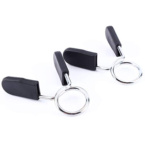 Yagosodee Spring Collar Clip 2 Pcs Standard 25Mm Barbell Dumbbell Lock Clamp Spring Collar Clip Yoga Training Fitness Spring Collar Clip para Gimnasio Levantamiento de Pesas Yoga Yagosodee Spring Collar Clip 2 Pcs Standard 25Mm Barbell Dumbbell Lock Clamp Spring Collar Clip Yoga Training Fitness Spring Collar Clip para Gimnasio Levantamiento de Pesas Yoga