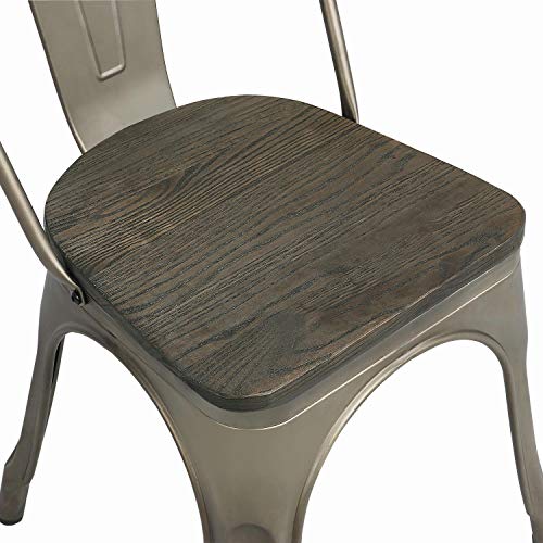 Yaheetech 4 Pieza Taburete de Bar Taburete Industrial Silla Altura 45cm MAX Carga 150 Kg Yaheetech 4 Pieza Taburete de Bar Taburete Industrial Silla Altura 45cm MAX Carga 150 Kg