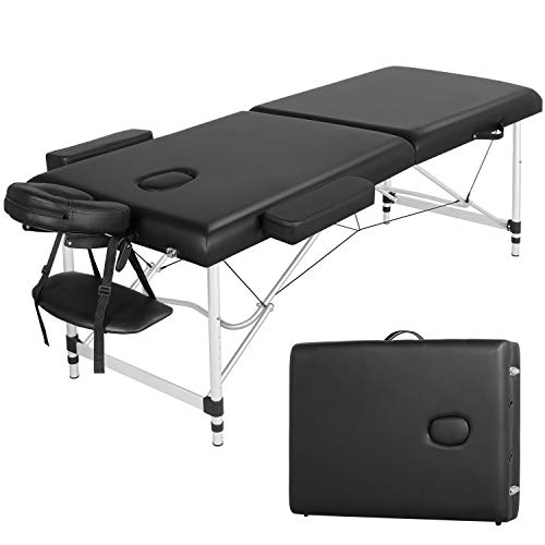 Yaheetech Cama de Masaje Camilla Plegable Cama Portátil Altura Ajustale Aluminio Ancho 70 cm Yaheetech Cama de Masaje Camilla Plegable Cama Portátil Altura Ajustale Aluminio Ancho 70 cm