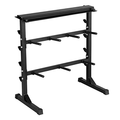 Yaheetech Soporte de Mancuernas Estante de Barbell Soporte de Barra de Pesa Carga MAX.300 kg Yaheetech Soporte de Mancuernas Estante de Barbell Soporte de Barra de Pesa Carga MAX.300 kg