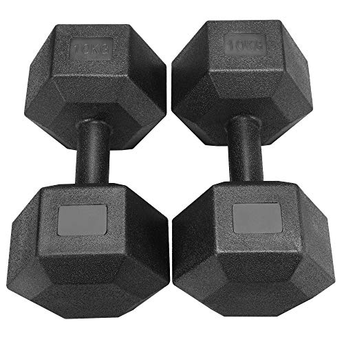 Yaheetech Un Set de 2 Piezas Mancuernas de Ejercicio Mancuerna para Gimnasio Fitness Negra 7,5 KG Yaheetech Un Set de 2 Piezas Mancuernas de Ejercicio Mancuerna para Gimnasio Fitness Negra 7,5 KG