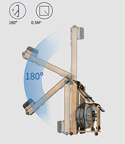 YALIXI Máquinas De Remo, Máquina De Remo De Agua Gimnasio En Casa Máquina De Remo Plegable Resistente Al Agua Ejercicio Aeróbico Equipo De Fitness con Pantalla LCD