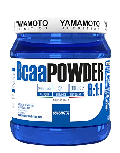 Yamamoto Nutrition Baca Powder 8:1:1 Suplemento de Aminoácidos Ramificados, Naranja Limón - 300 gr