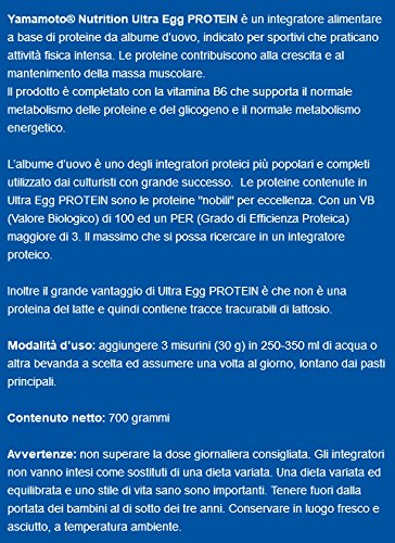 Yamamoto Nutrition Ultra Egg Protein Suplemento Dietético, Chocolate - 700 gr