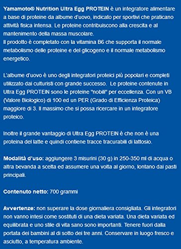 Yamamoto Nutrition Ultra Egg Protein Suplemento Dietético, Chocolate - 700 gr Yamamoto Nutrition Ultra Egg Protein Suplemento Dietético, Chocolate - 700 gr