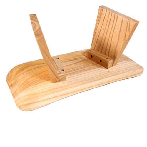 Yamkas Banco de Meditación | Taburete de Yoga de Madera Maciza de Haya | Meditation Bench para una Meditación Profunda | Hecho en Europa