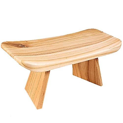 Yamkas Banco de Meditación | Taburete de Yoga de Madera Maciza de Haya | Meditation Bench para una Meditación Profunda | Hecho en Europa