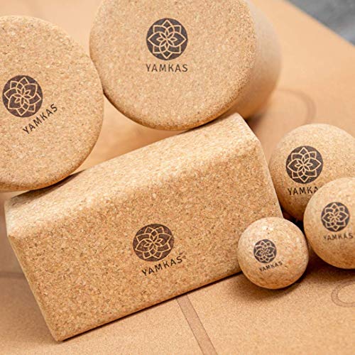 Yamkas Bloque Yoga Corcho | Yoga Block Cork Ecológica | Bloques para Ejercicio y Pilates | Ladrillo Yoga Natural Made in Portugal | 227x120x75mm Yamkas Bloque Yoga Corcho | Yoga Block Cork Ecológica | Bloques para Ejercicio y Pilates | Ladrillo Yoga Natural Made in Portugal | 227x120x75mm