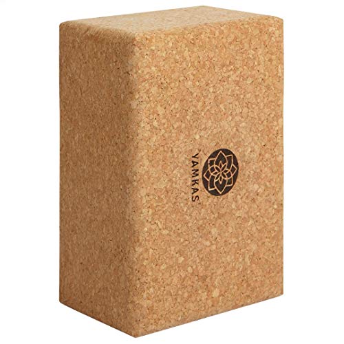 Yamkas Bloque Yoga Corcho | Yoga Block Cork Ecológica | Bloques para Ejercicio y Pilates | Ladrillo Yoga Natural Made in Portugal | 227x120x75mm Yamkas Bloque Yoga Corcho | Yoga Block Cork Ecológica | Bloques para Ejercicio y Pilates | Ladrillo Yoga Natural Made in Portugal | 227x120x75mm