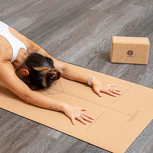 Yamkas Bloque Yoga Corcho | Yoga Block Cork Ecológica | Bloques para Ejercicio y Pilates | Ladrillo Yoga Natural Made in Portugal | 227x120x75mm Yamkas Bloque Yoga Corcho | Yoga Block Cork Ecológica | Bloques para Ejercicio y Pilates | Ladrillo Yoga Natural Made in Portugal | 227x120x75mm
